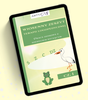 wiosenny zeszyt mockup